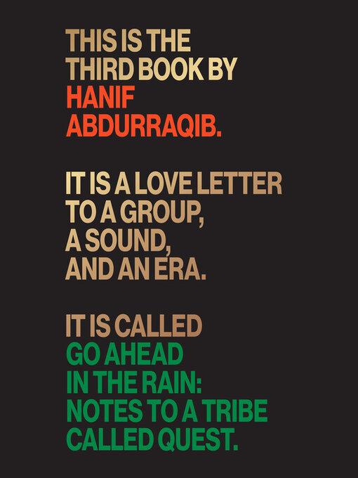 Title details for Go Ahead in the Rain by Hanif Abdurraqib - Available